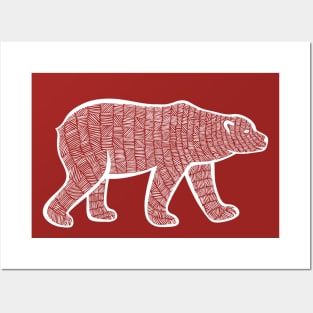 Polar Bear - animal lovers hand drawn design Posters and Art